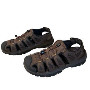 Skechers Tresmen Outseen Relaxed Fit Sandals Men’s 11 Brown Closed Toe Outdoors
